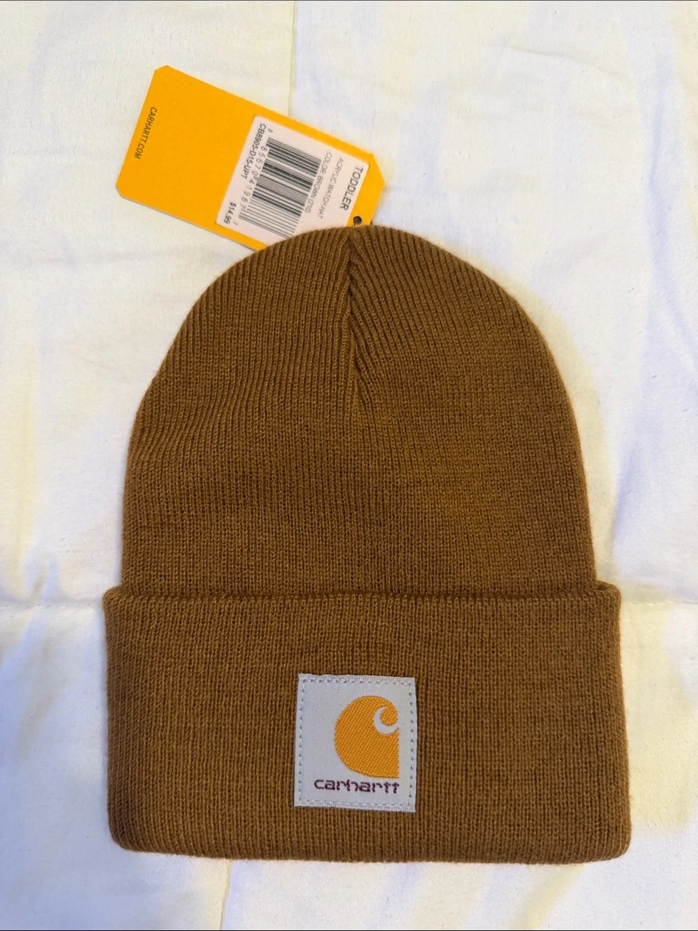 Toddler Carhartt Caramel Brown Knit Cuffed Beanie